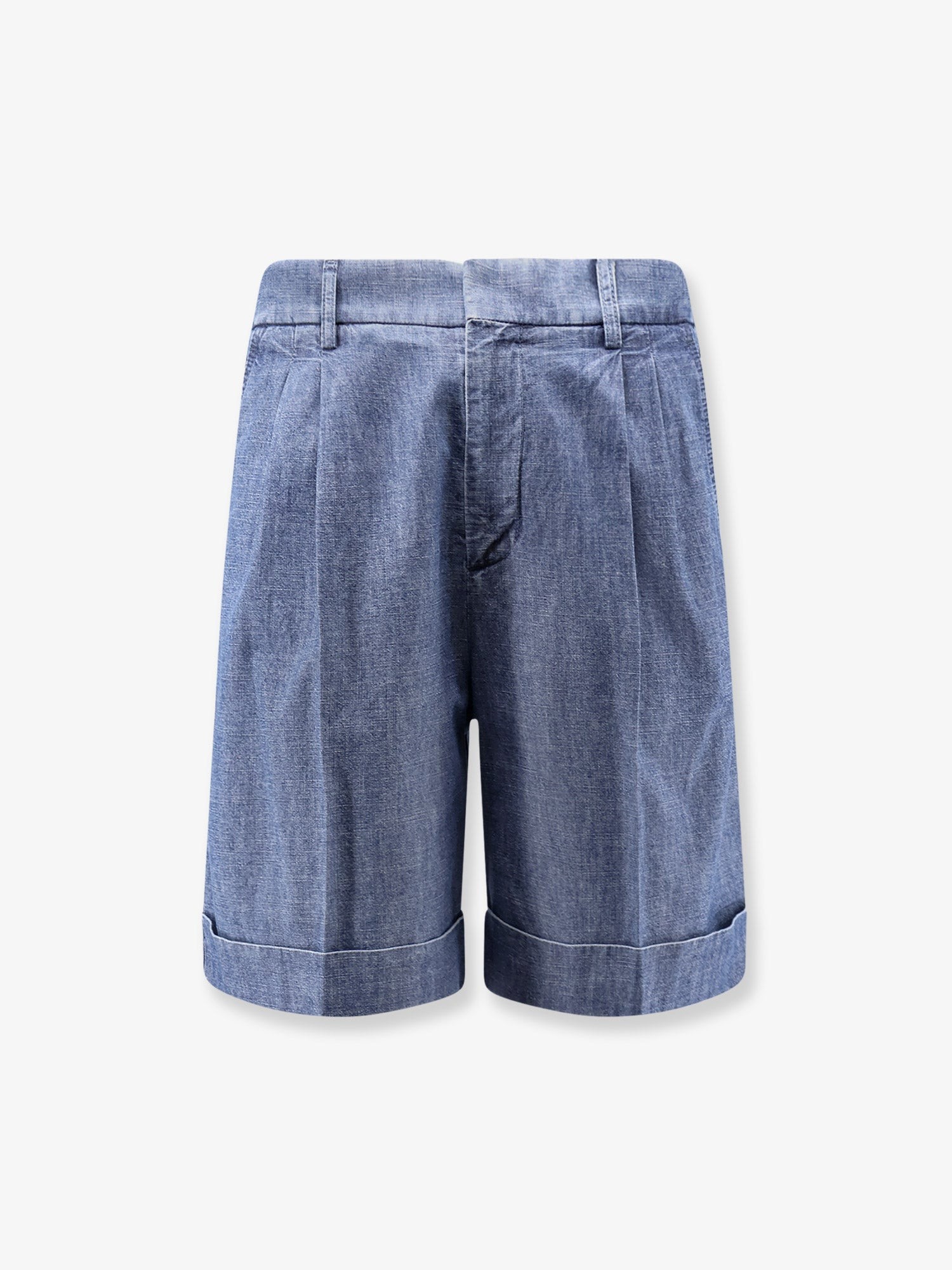 Discover the authentic Valentino men's Valentino Denim Shorts in Medium blue denim