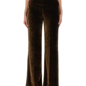 Elevate your look with the Etro women's VELVET PANTS in Brown