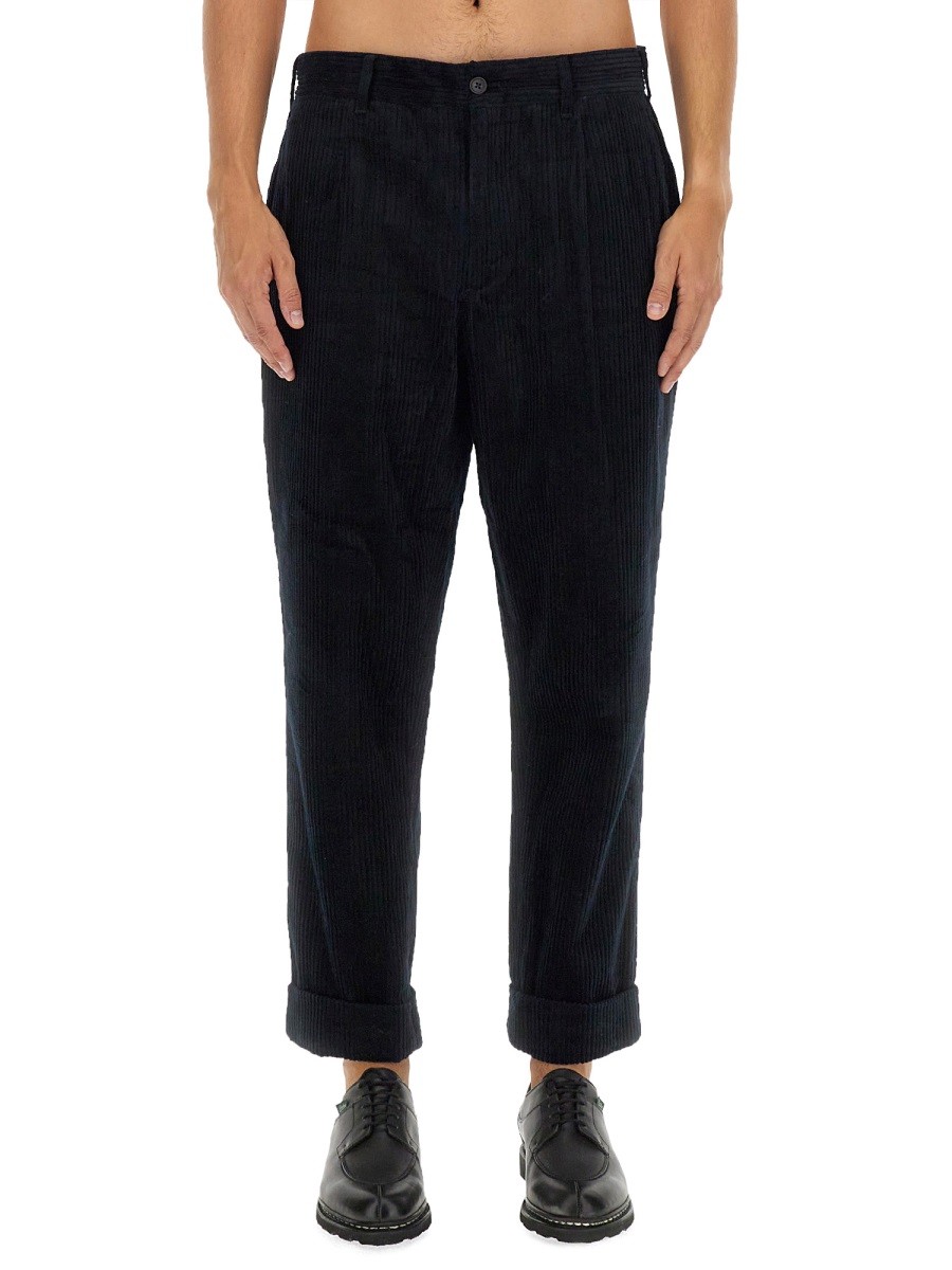Explore the authentic ENGINEERED GARMENTS men's VELVET PANTS in Blue