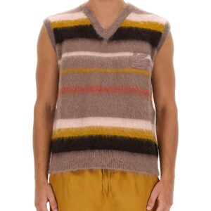 Refresh your wardrobe with the Etro men's VEST WITH STRIPE PATTERN in MULTICOLOUR