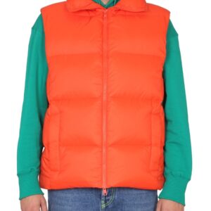 Discover the authentic msgm men's VESTS WITH LOGO in orange