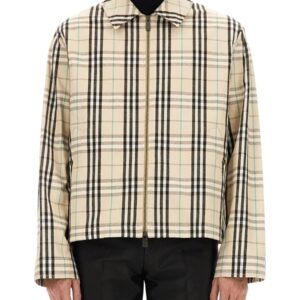 Explore the authentic Burberry men's "VINTAGE CHECK" JACKET in beige
