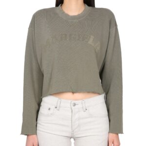 Explore the authentic Maison Margiela women's VINTAGE SWEATSHIRT in Military green