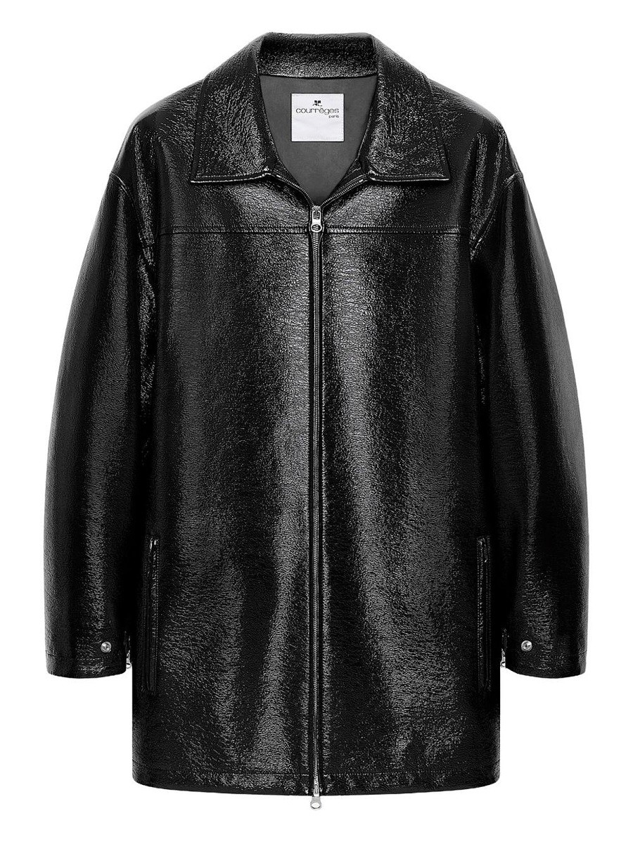 Discover the authentic COURREGES women's VINYL JACKET in Black