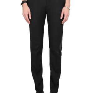 Refresh your wardrobe with the Alexander Mcqueen men's VIRGIN WOOL PANTS in Black