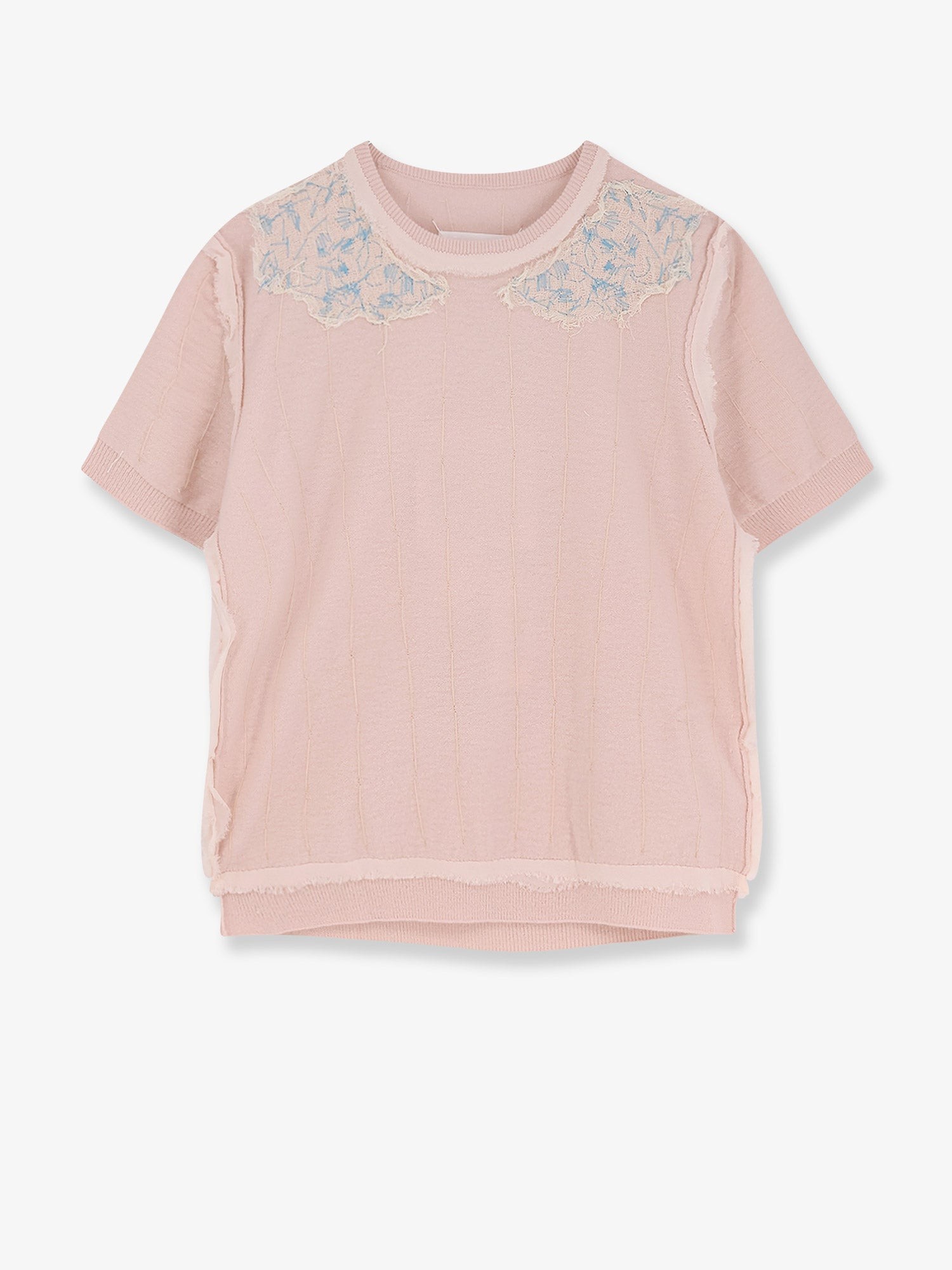 Discover the authentic Maison Margiela women's Virgin wool sweater in PALE PINK