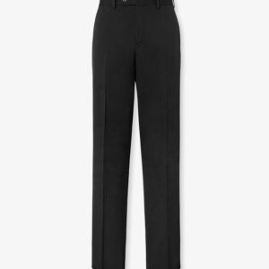 Discover the authentic Fendi men's Virgin wool trousers in Nero