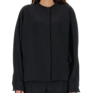 Refresh your wardrobe with the JIL SANDER women's VISCOSE BLEND SHIRT in Black
