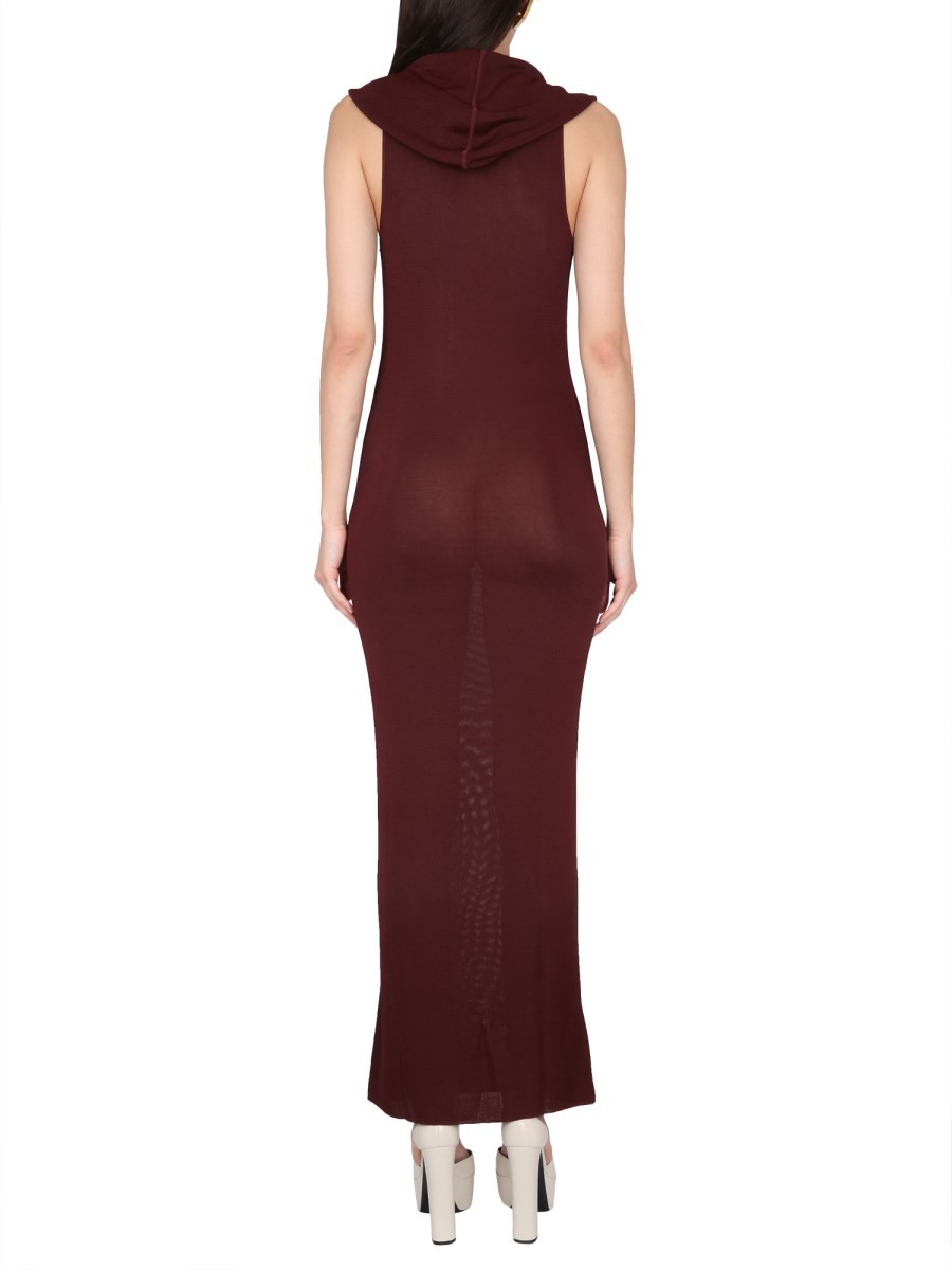 VISCOSE HOODED DRESS - Image 3