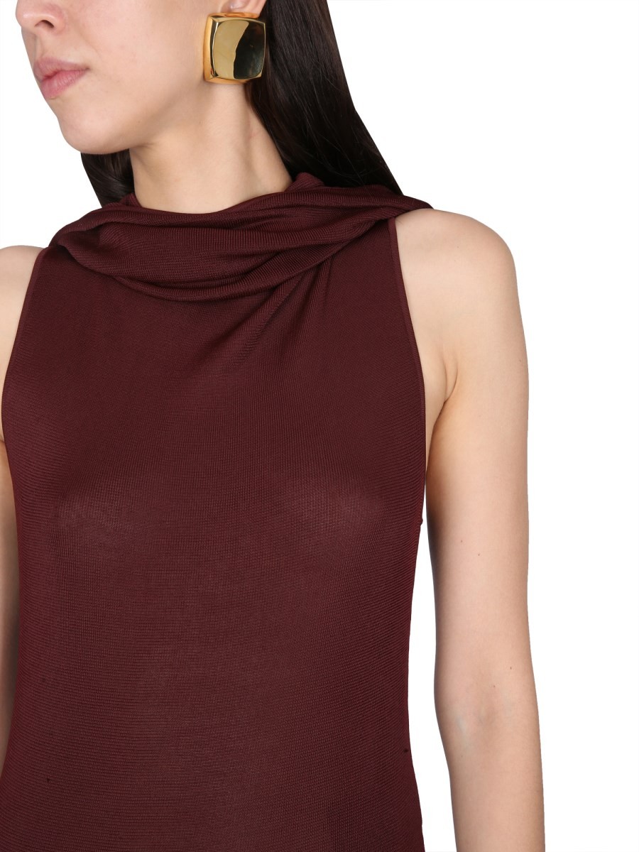 VISCOSE HOODED DRESS - Image 4