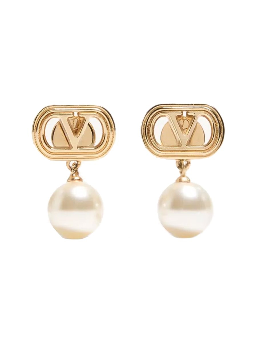 Explore the authentic Valentino Garavani women's "VLOGO" EARRINGS in MULTICOLOUR