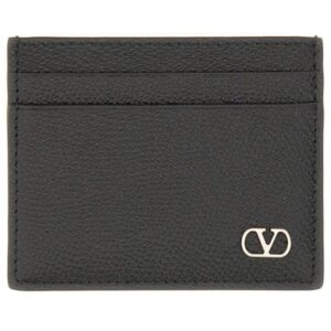 Explore the authentic Valentino Garavani men's "VLOGO SIGNATURE" CARD HOLDER in Black
