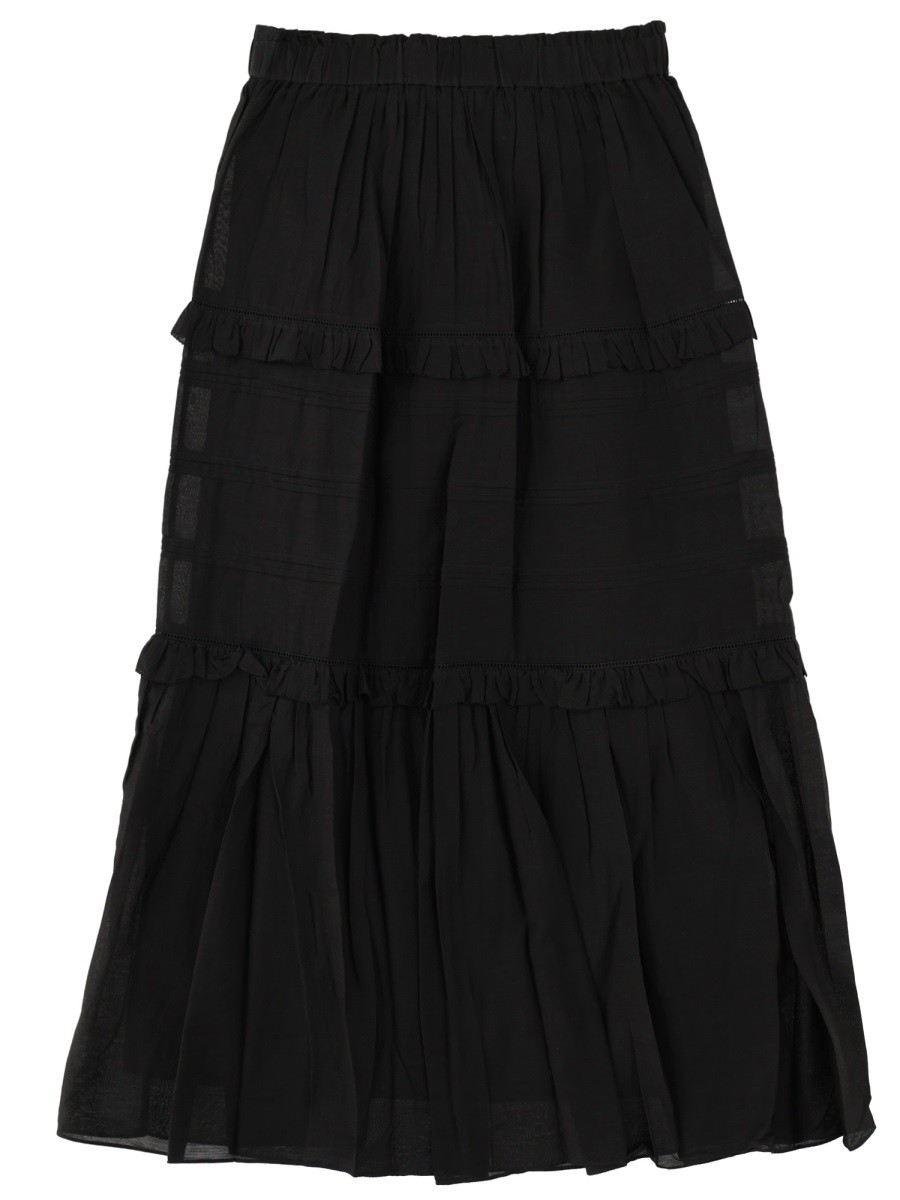 Refresh your wardrobe with the MARANT ETOILE women's "VOLODY" SKIRT in Black
