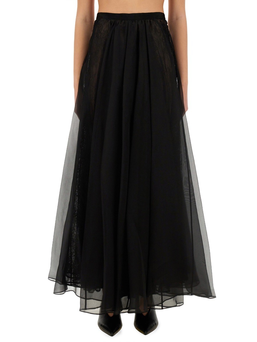 Explore the authentic NINA RICCI women's "VOLUMINOUS" MAXI SKIRT in Black