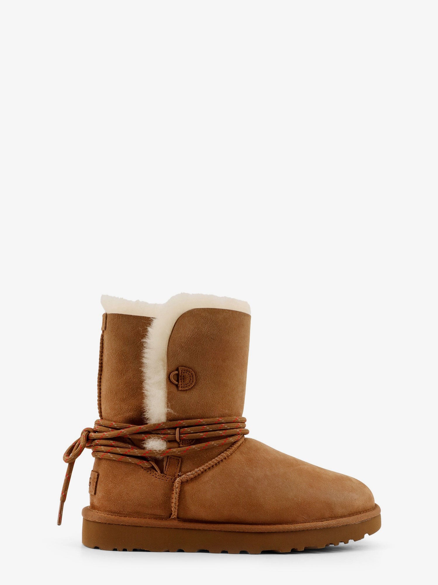 Discover the authentic Ugg women's W Bailey Tie suede ankle boots in CHESTNUT