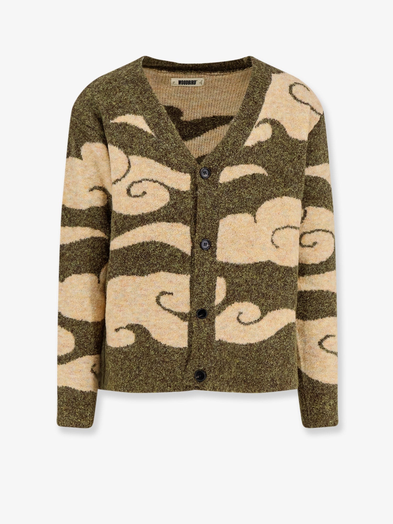 Discover the authentic WOODBIRD men's WBKoon Cloud cardigan in DARK GREEN