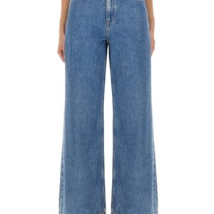 Discover the authentic THEORY women's "WIDE-LEG" JEANS in DENIM