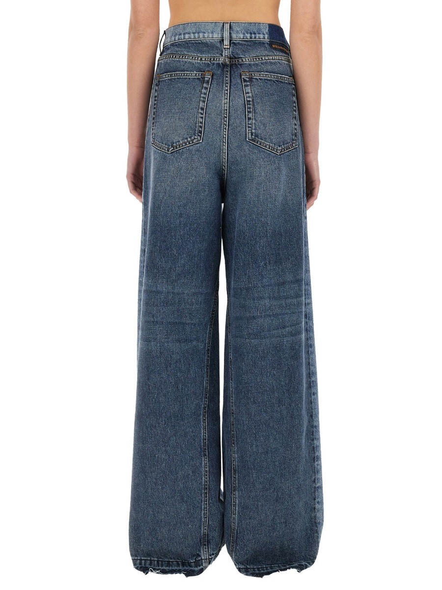 WIDE-LEG JEANS WITH CONTRASTING PANELS - Image 3