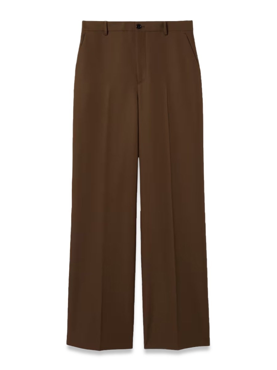 Discover the authentic Gucci women's WIDE-LEG PANTS in Brown