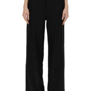 Refresh your wardrobe with the MOSCHINO JEANS women's WIDE LEG PANTS in Black