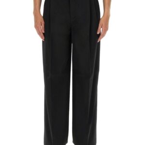 Discover the authentic Lanvin men's WIDE LEG PANTS in Black