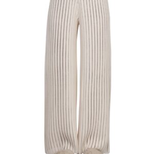 Refresh your wardrobe with the Fabiana Filippi women's WIDE LEG PANTS in Ivory