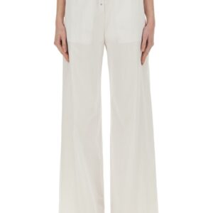 Discover the authentic MOSCHINO JEANS women's WIDE LEG PANTS in White