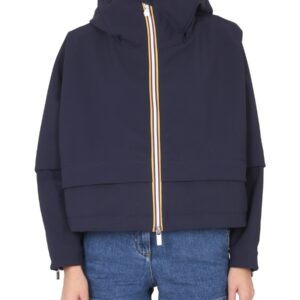 Discover the authentic K-Way women's WINDBREAKER WITH LOGO in Blue