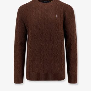 Shop the authentic Polo Ralph Lauren men's Wool and cashmere cable knit sweater in CACAO BROWN HEATHER