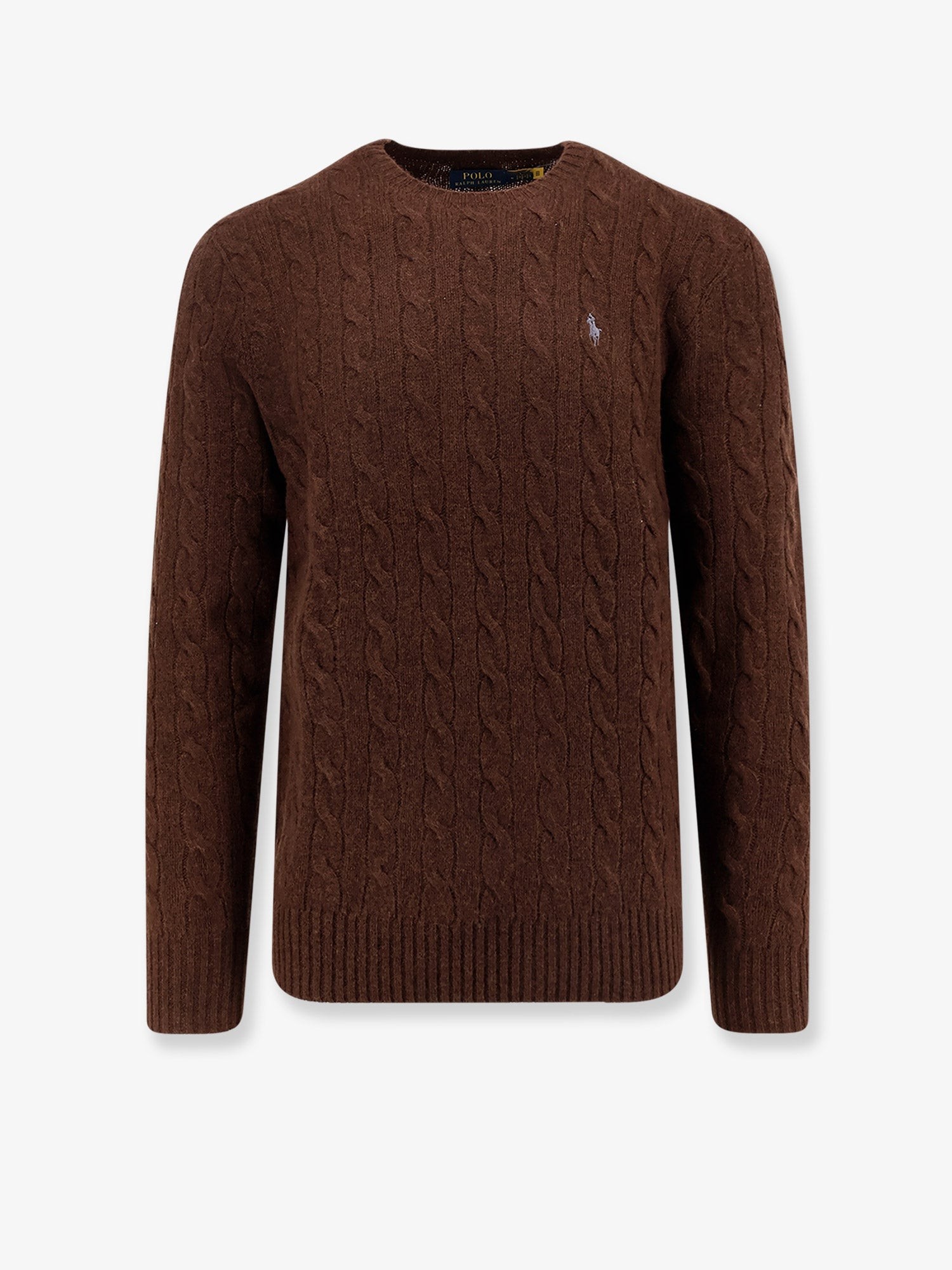 Shop the authentic Polo Ralph Lauren men's Wool and cashmere cable knit sweater in CACAO BROWN HEATHER