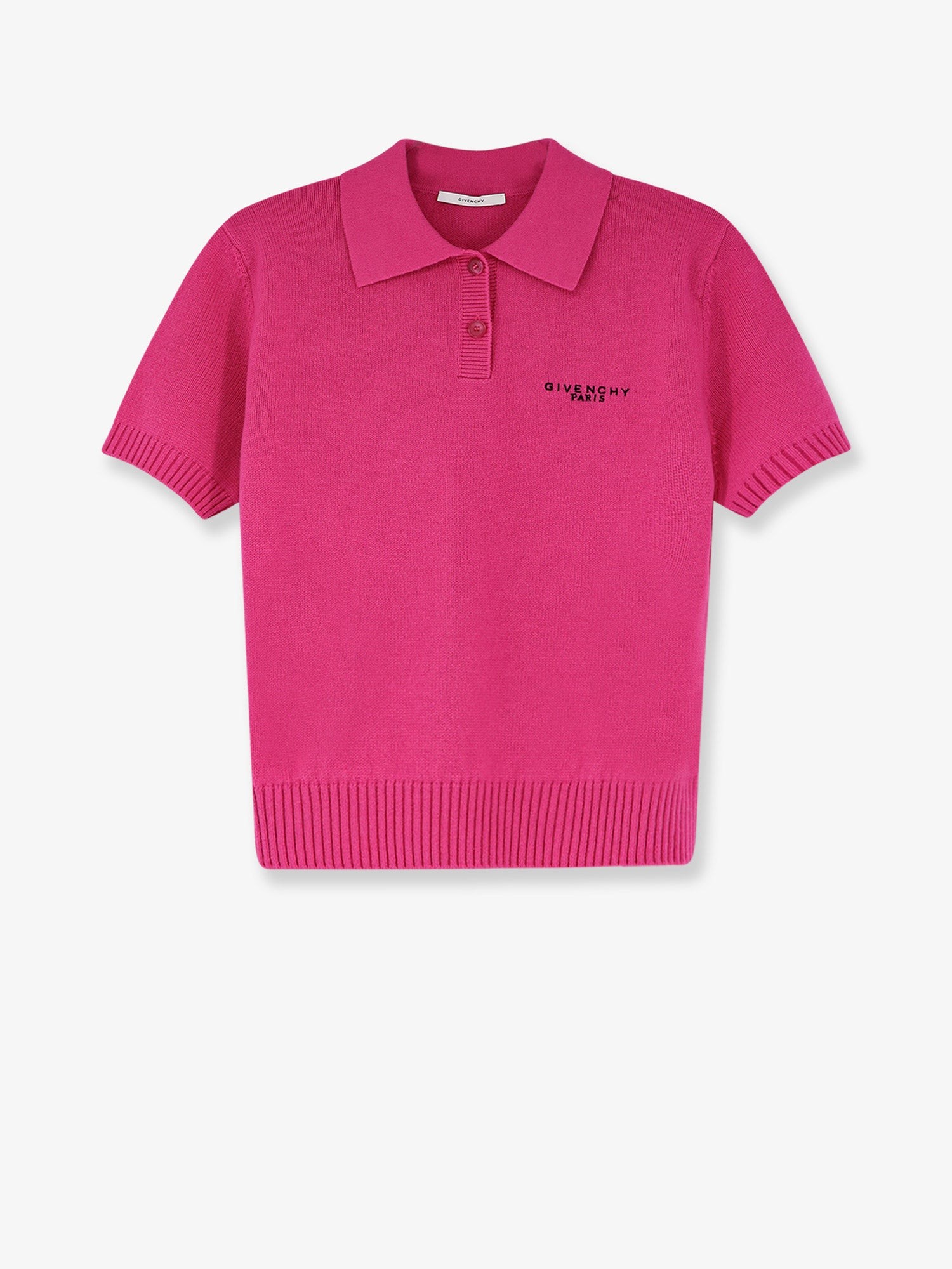 Discover the authentic Givenchy women's Wool and cashmere polo shirt in Fuchsia