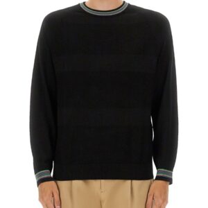 Explore the authentic PS BY PAUL SMITH men's WOOL AND COTTON SWEATER in Black