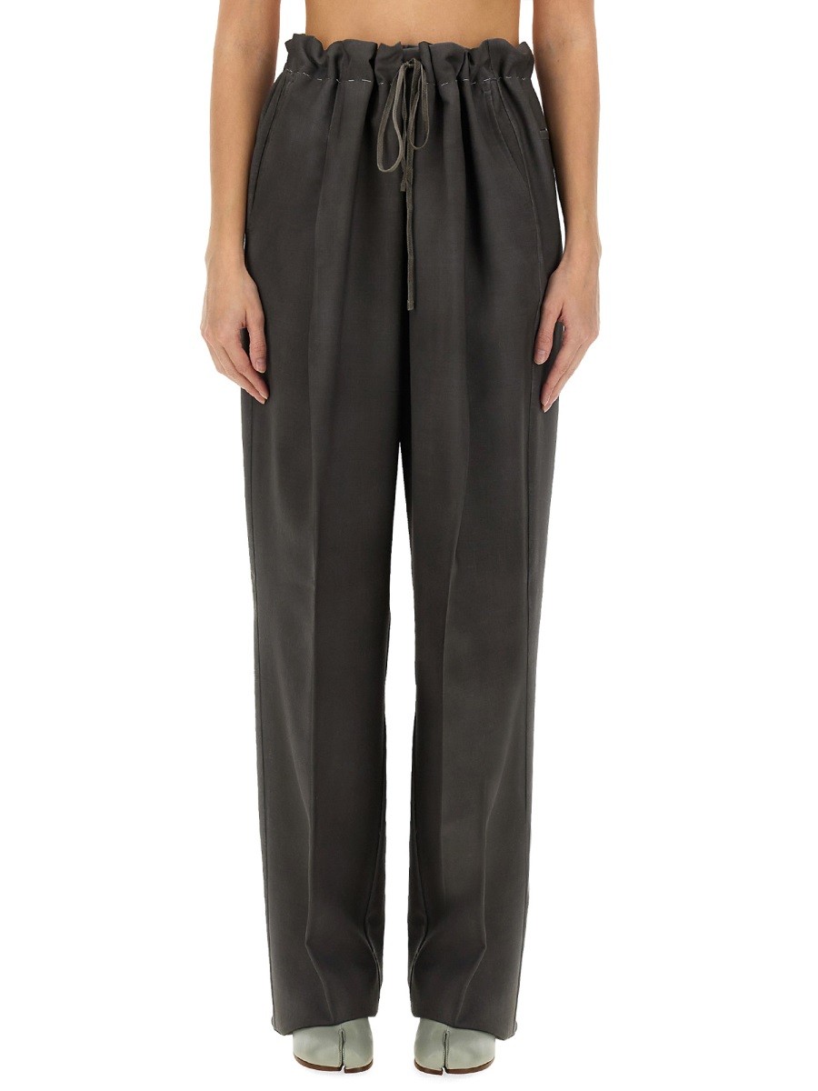 Discover the authentic Maison Margiela unisex WOOL AND MOHAIR PANTS in Grey
