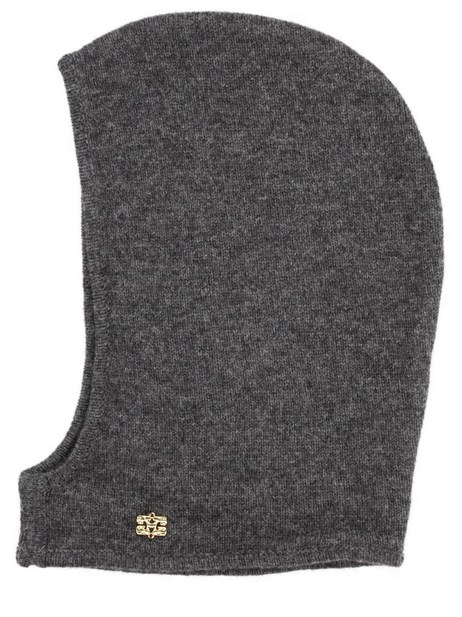 Refresh your wardrobe with the GANNI women's WOOL BALACLAVA in CHARCOAL