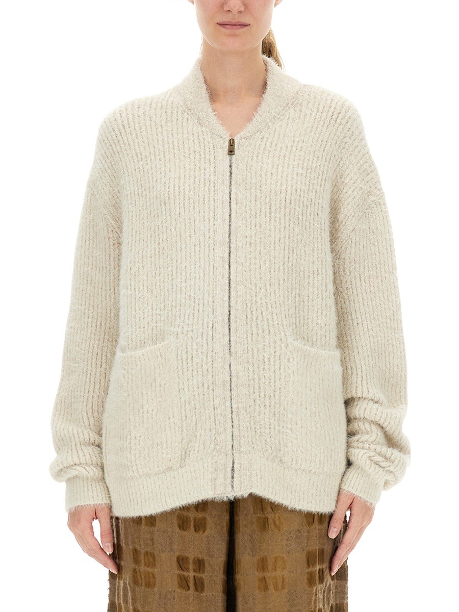 Discover the authentic UMA WANG women's WOOL BLEND CARDIGAN in White