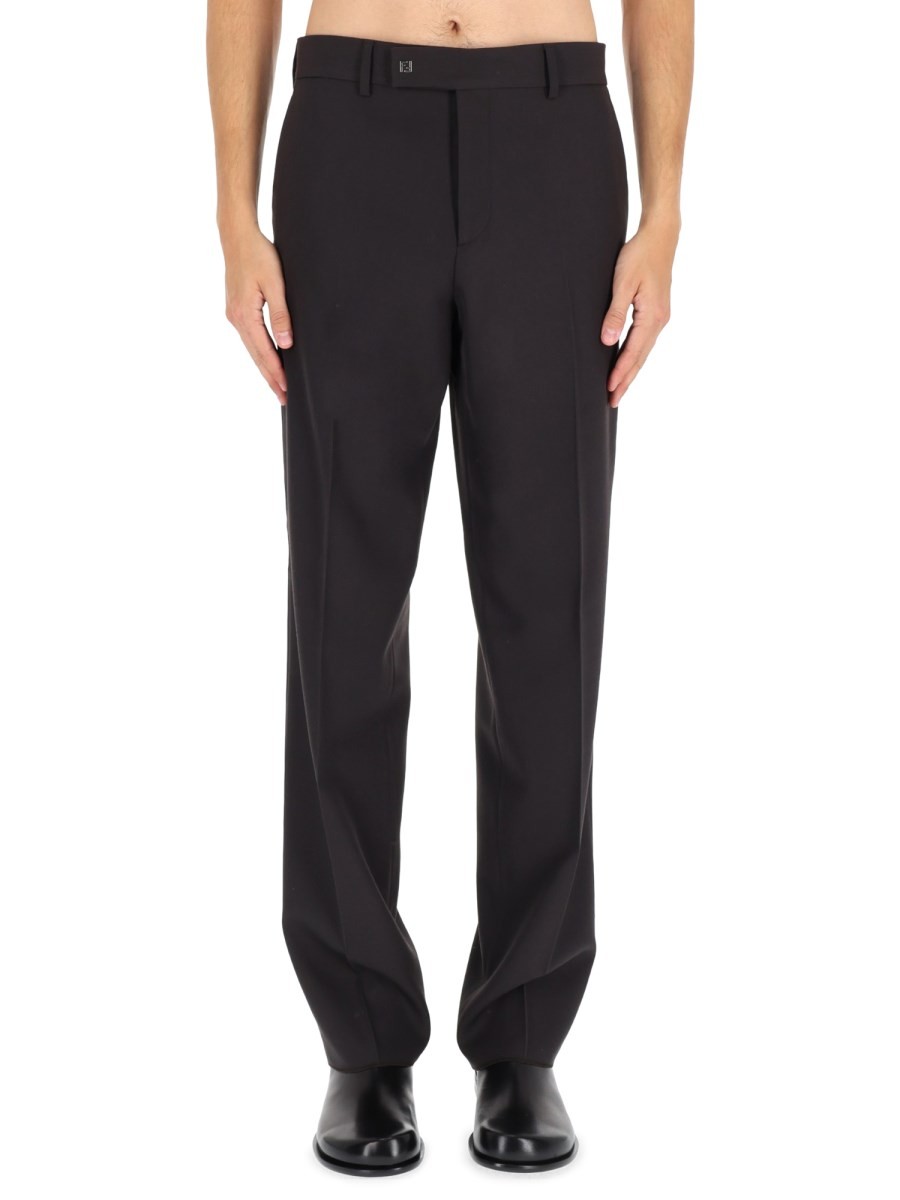 Refresh your wardrobe with the Fendi men's WOOL BLEND PANTS in Brown