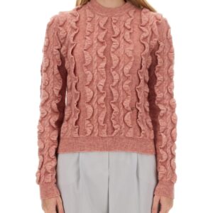 Discover the authentic Moschino women's WOOL BLEND SWEATER in Pink