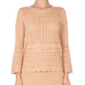 Explore the authentic Boutique Moschino women's WOOL BLEND SWEATER in beige