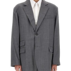 Elevate your look with the Helmut Lang men's WOOL JACKET in Grey