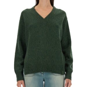 Refresh your wardrobe with the Victoria Beckham women's WOOL JERSEY. in GREEN