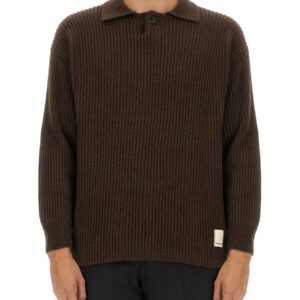 Explore the authentic Emporio Armani men's WOOL JERSEY. in Brown