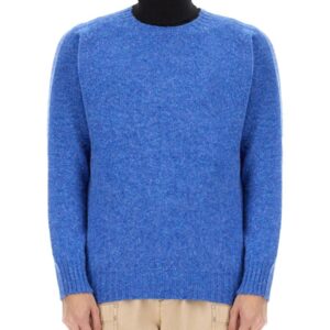 Discover the authentic HOWLIN men's WOOL JERSEY. in Azure