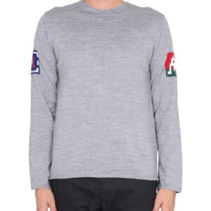 Refresh your wardrobe with the COMME DES GARCONS SHIRT men's WOOL JERSEY. in Grey
