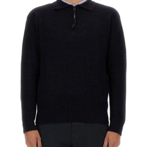 Discover the authentic ASPESI men's WOOL JERSEY. in Blue