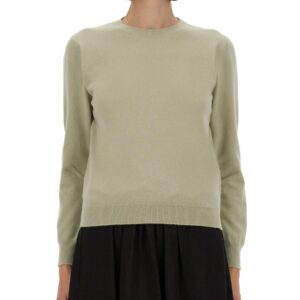 Refresh your wardrobe with the Maison Margiela women's WOOL JERSEY. in GREEN