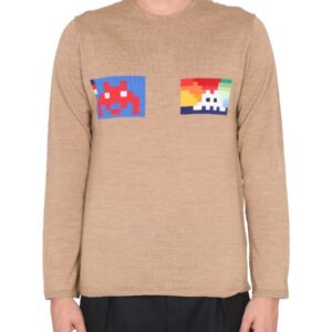 Refresh your wardrobe with the COMME DES GARCONS SHIRT men's WOOL JERSEY. in beige