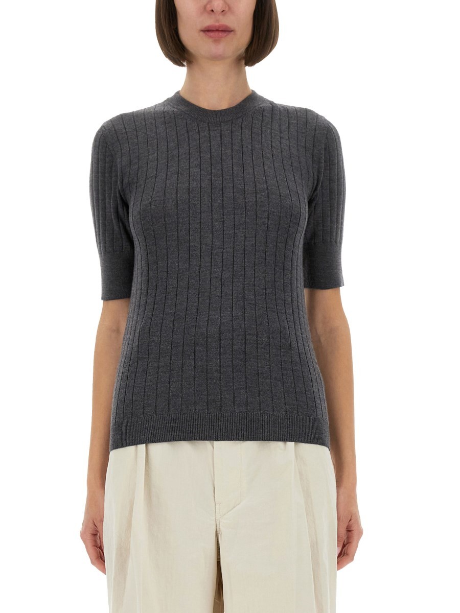 Discover the authentic Bottega Veneta women's WOOL JERSEY. in Grey