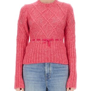Discover the authentic CORMIO women's WOOL JERSEY. in Fuchsia