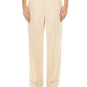 Discover the authentic Valentino men's WOOL PANTS in beige