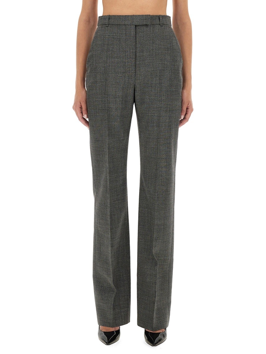 Elevate your look with the Alexander Mcqueen women's WOOL PANTS in Grey